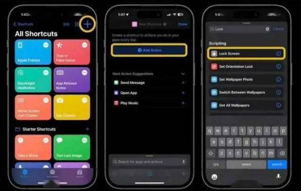 梁园苹果14锁屏维修店分享iPhone14升级iOS16.4后如何创建锁屏快捷方式 