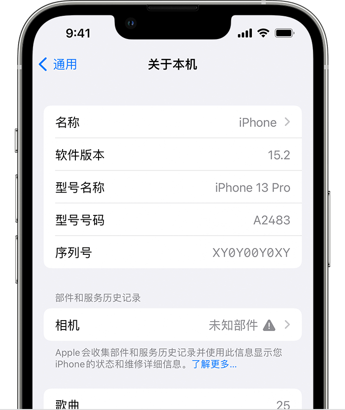 梁园苹果维修分享iPhone 出现提示相机“未知部件”是什么原因？ 